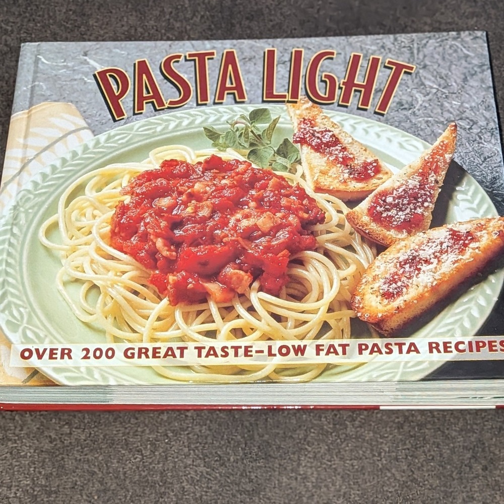Pasta Light Cookbook Time Life Books 1998 Low Fat Pasta Recipes Hardcover VTG